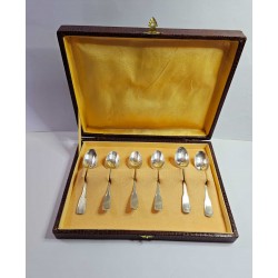 Antico Set da 6 Cucchiaini  in argento 800 